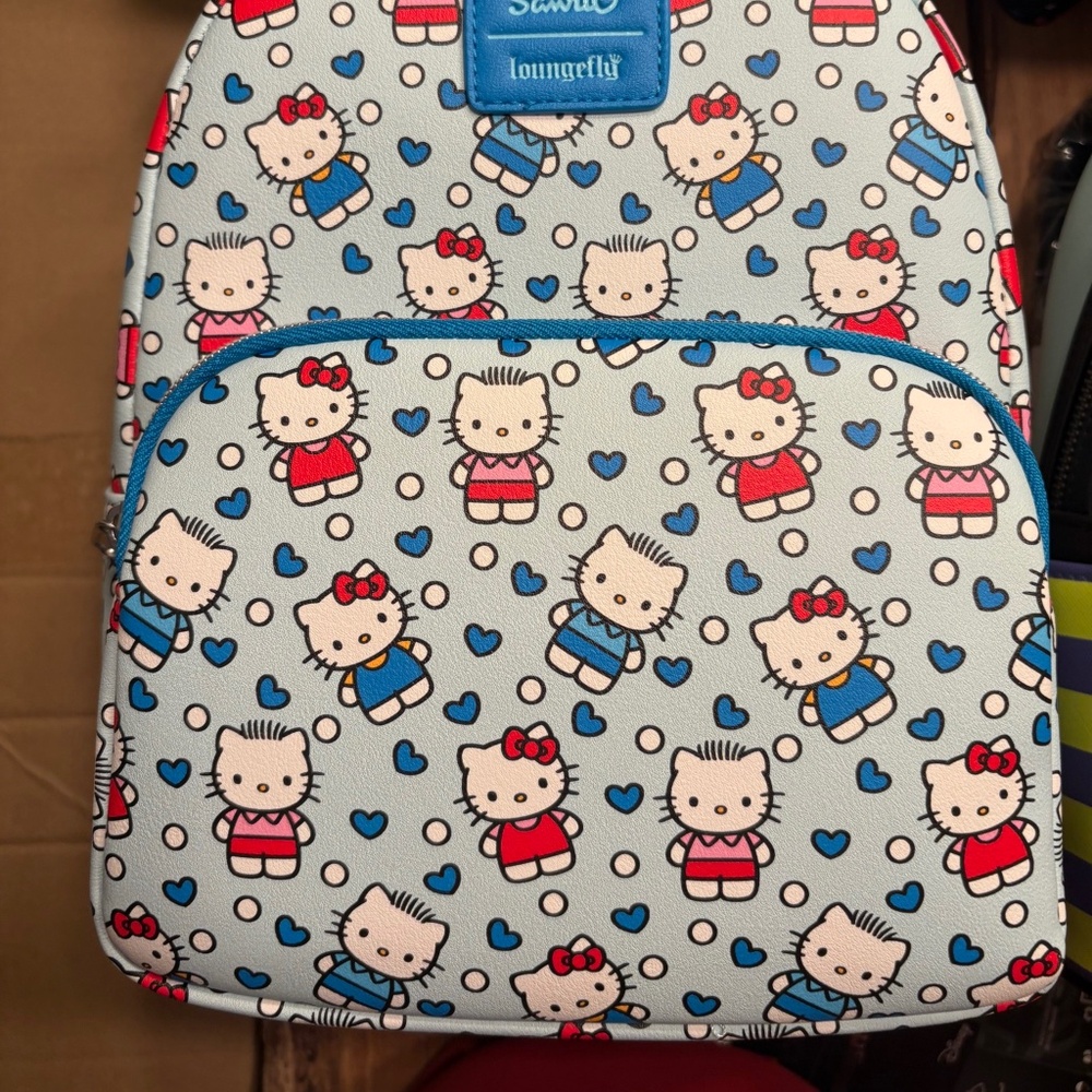 Loungefly Hello Kitty And Dear Daniel Allover Print Mini Backpack NWT - Picture 3 of 6